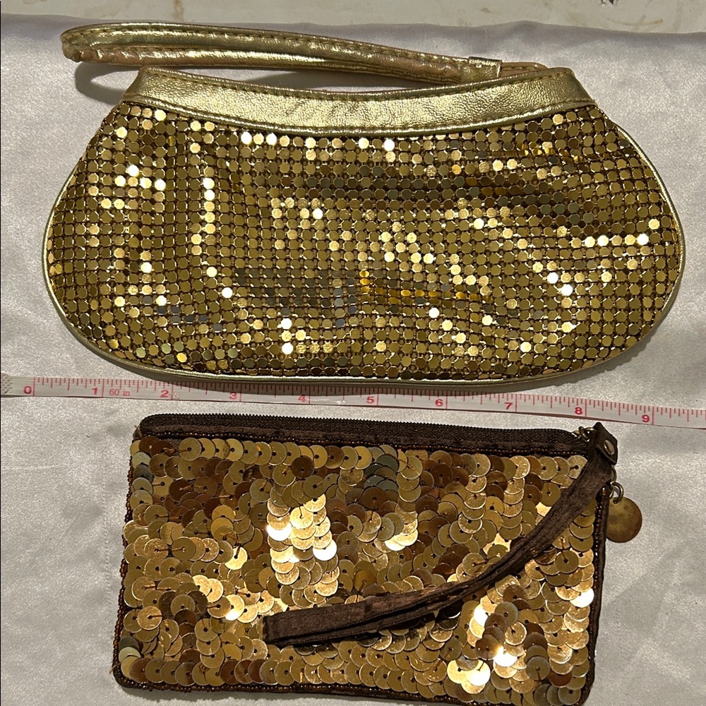 Gold Sequin Clutch Bags